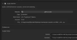 Audio Notifier v1.0.1 Addon (Blender 4.3) Free Download