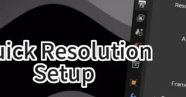 Quick Resolution Setup v1.1 Free (Blender 4.3) Download