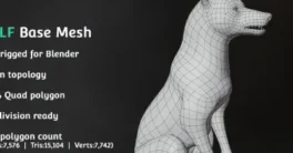 Wolf Base Mesh Cracked (Blender 4) Download